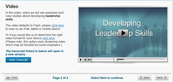 developing leadership course