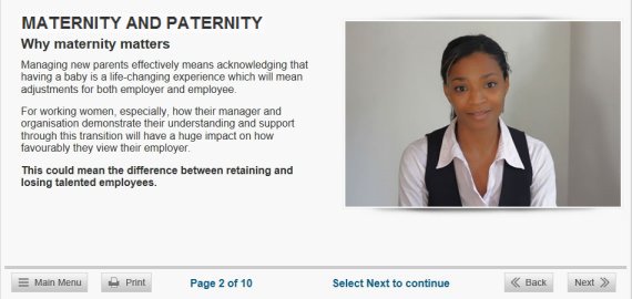maternity paternity elearning
