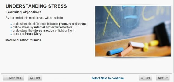 under stress pressure online training